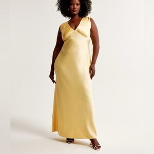Abercrombie & Fitch Yellow Maxi Dress